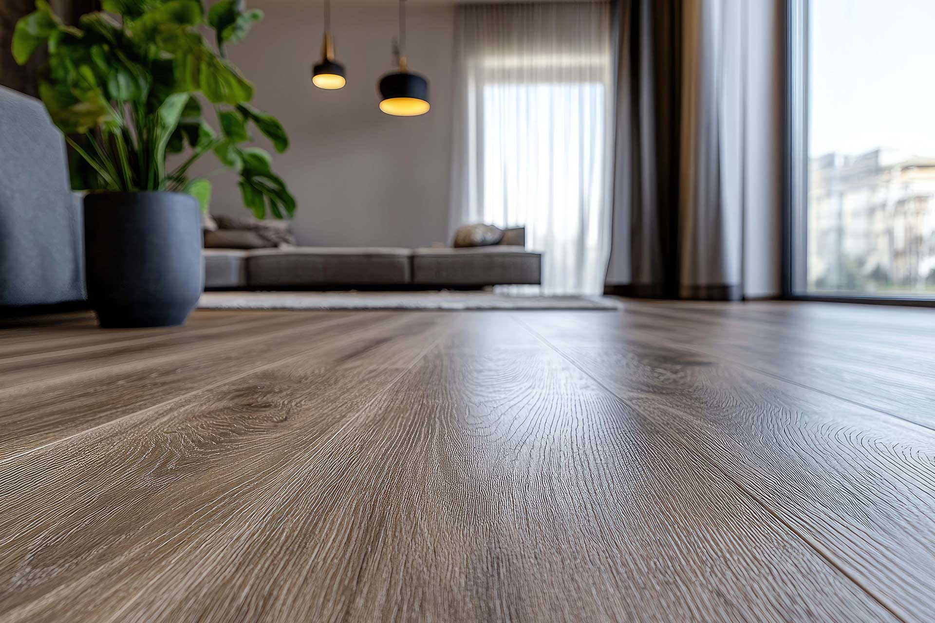 Image showcasing various flooring options for home interiors, featuring Crown Finish products for a stylish look.